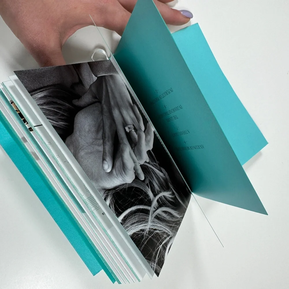 Tiffany & Co. Teal Book with Black Text